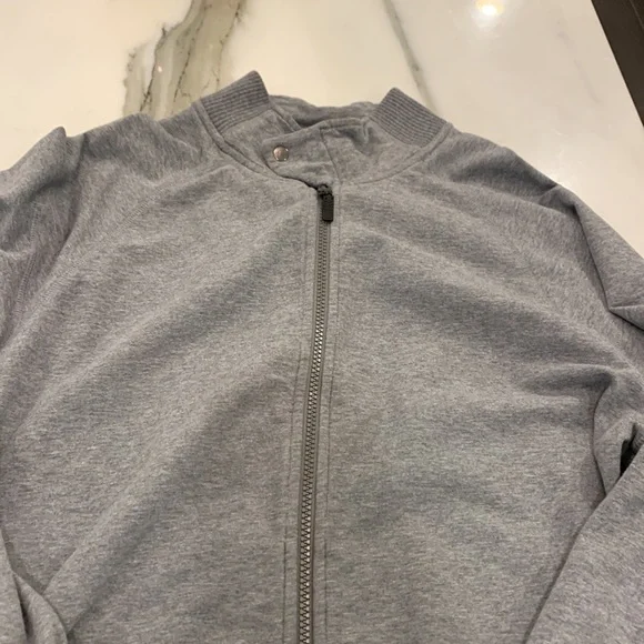 Zegna Sport Gray Zipper Sweatshirt size L